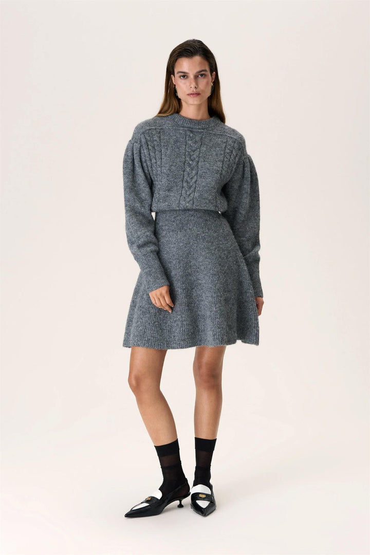 Santhia Knitted Dress Grey