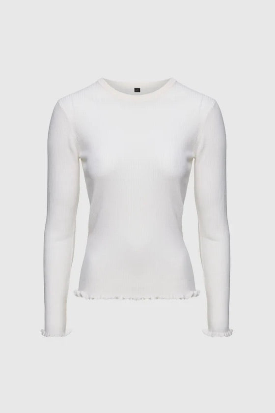 AKS LABEL Manu Merino Sweater White - Dale