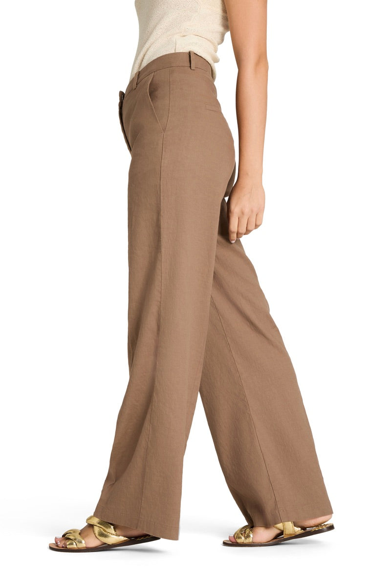 CAMBIO Mira Linen Pant Arabica - Dale