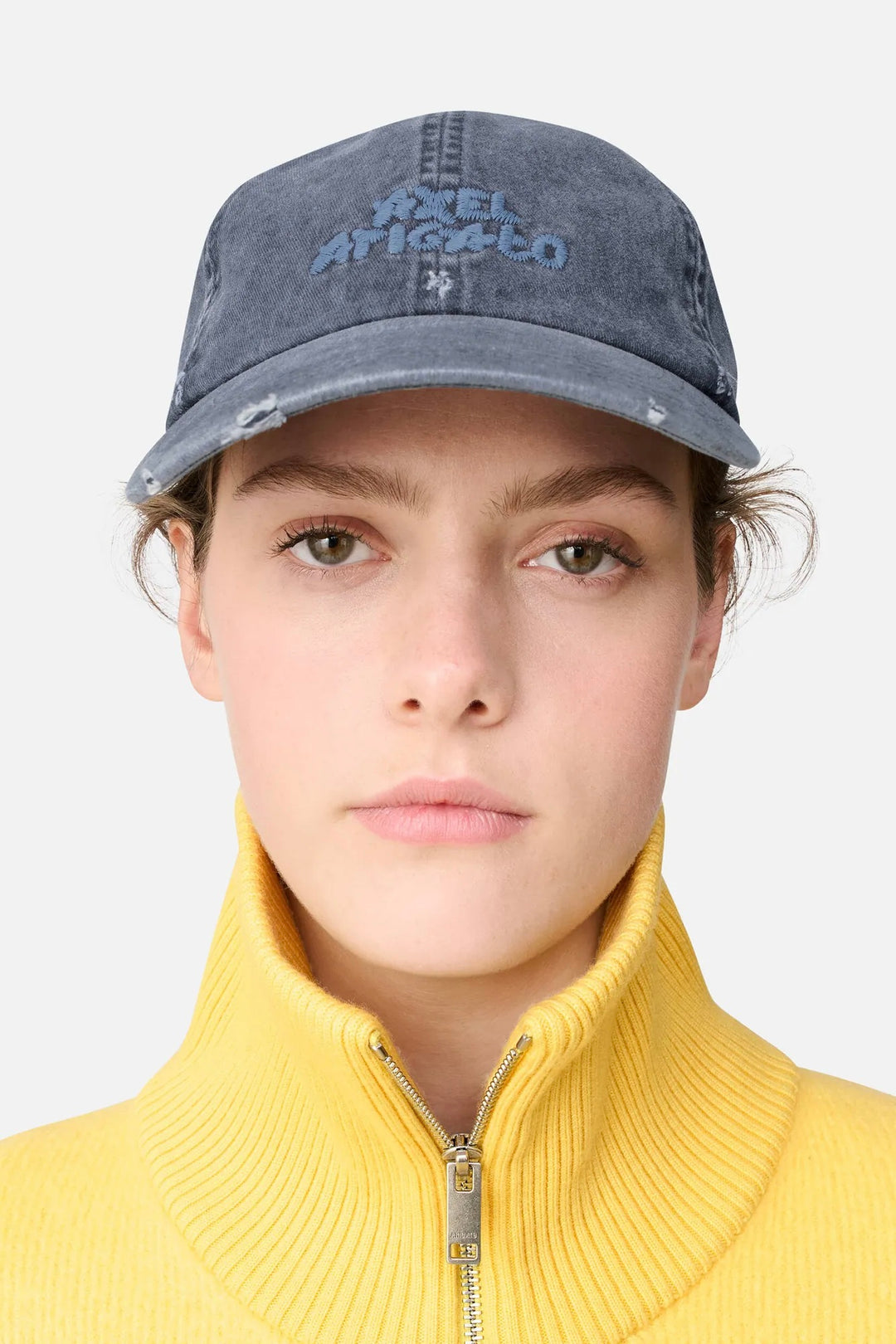 Floral Washed Cap Navy