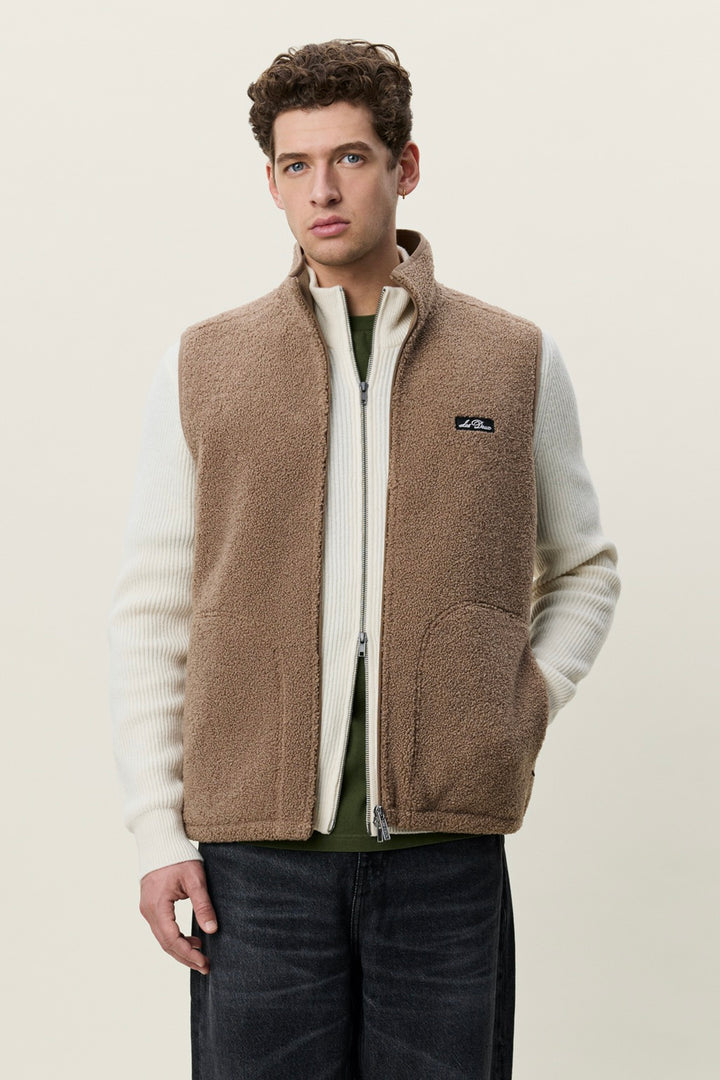 Patch Teddy Vest Caribou