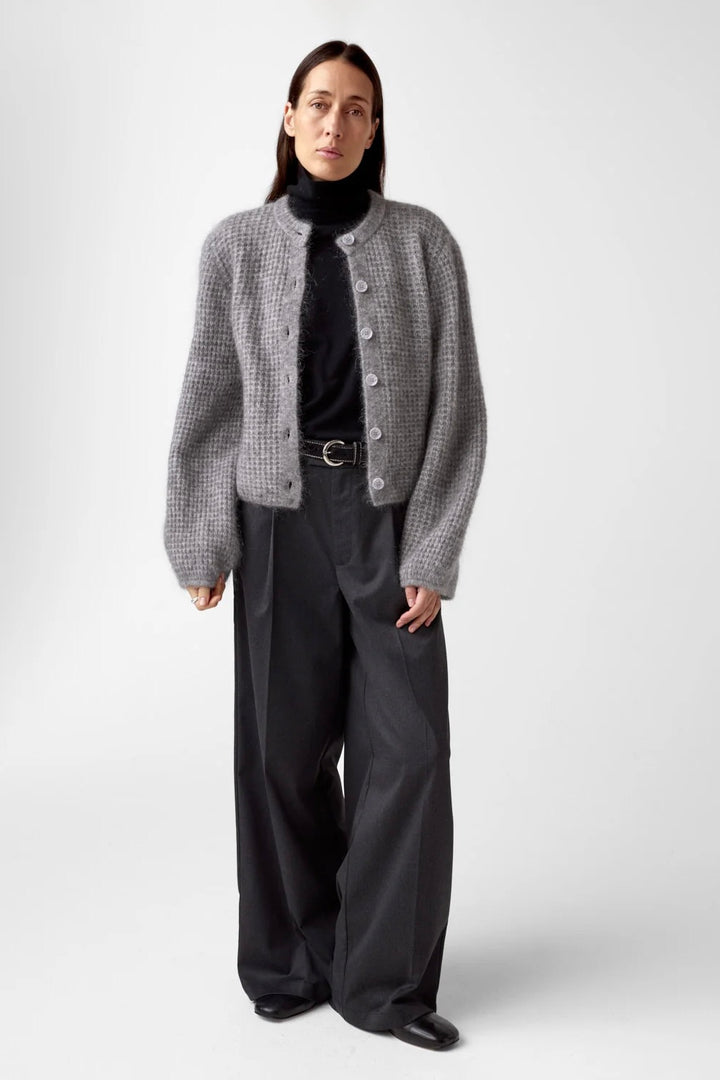 Sofia Mohair Cardigan Grey Melange