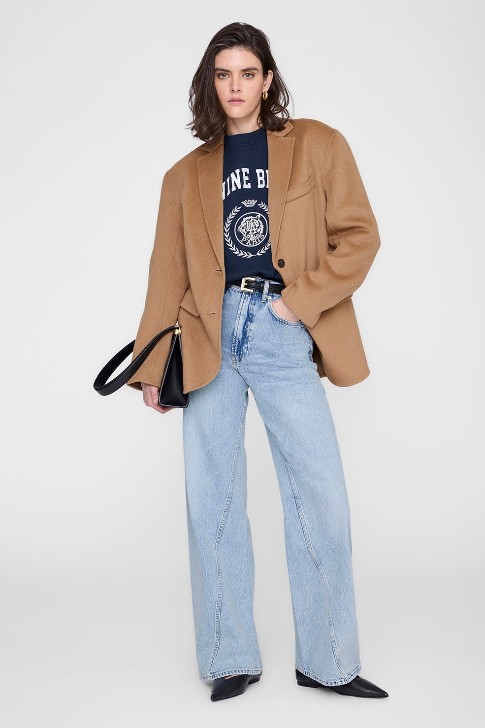 ANINE BING Miles Sweatshirt Collegiate Dark Navy - Dale