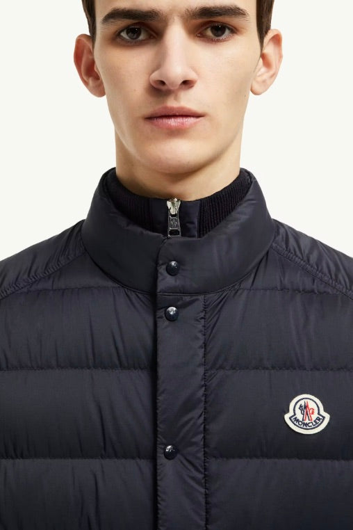 MONCLER Barthe Down Vest Navy Blue - Dale