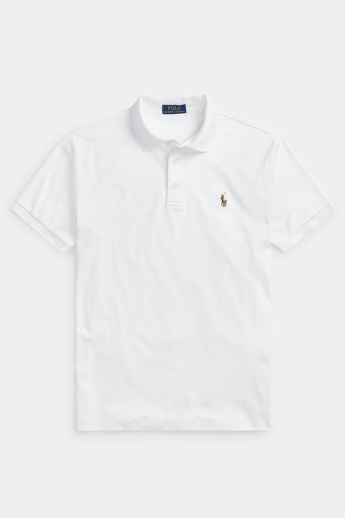 POLO RALPH LAUREN SLIM FIT PIMA POLO WHITE - Dale