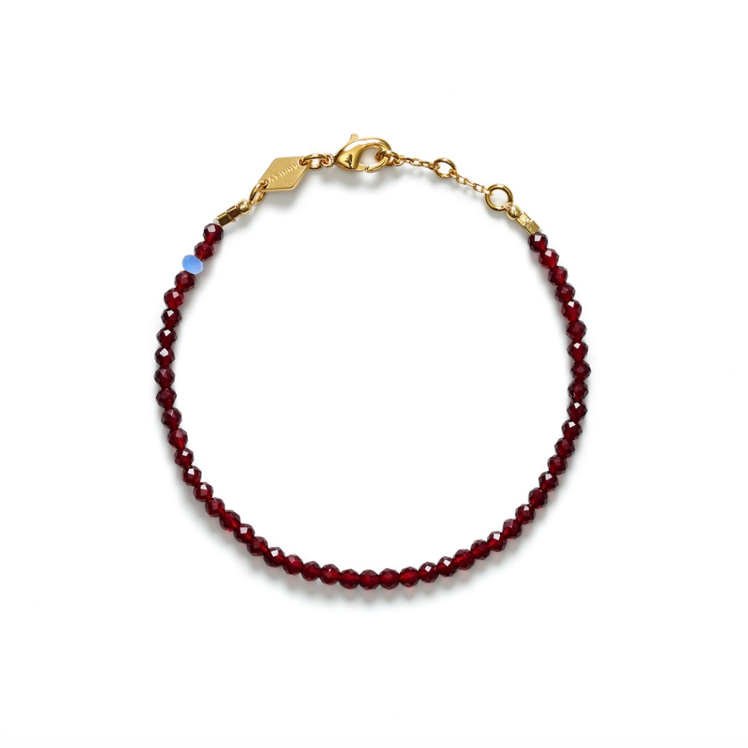 ANNI LU Tan Line Bracelet Deep Burgundy - Dale