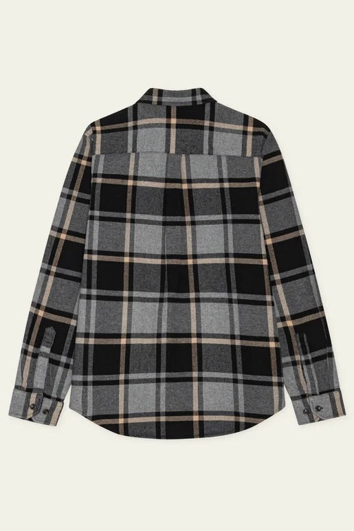 Check Flannel Shirt Grey Melange
