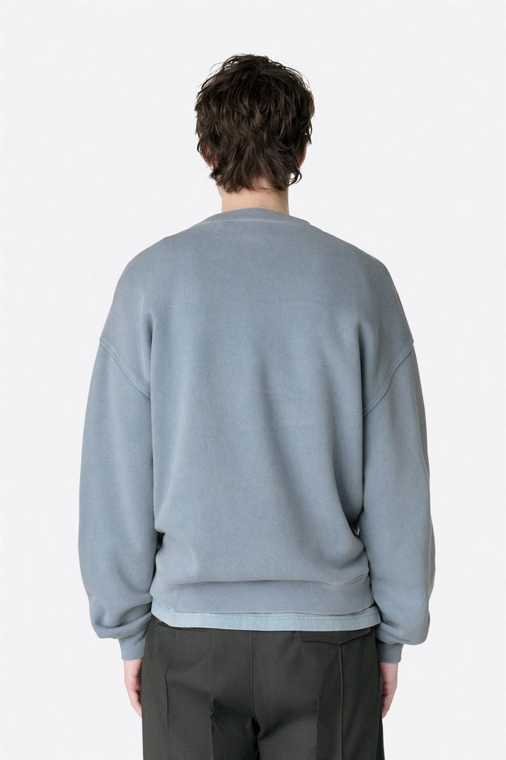 Distort Washed Sweatshirt Steel Blue