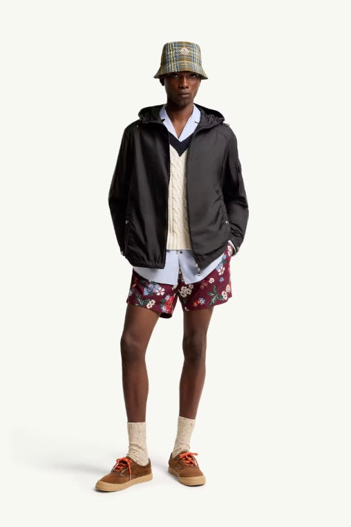 MONCLER Etiache Hooded Rain Jacket Black - Dale