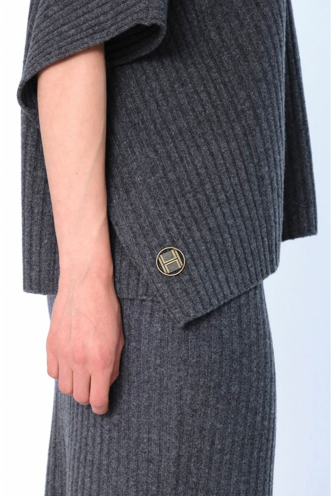 HEST Adelina Sweater Grey Melange - Dale