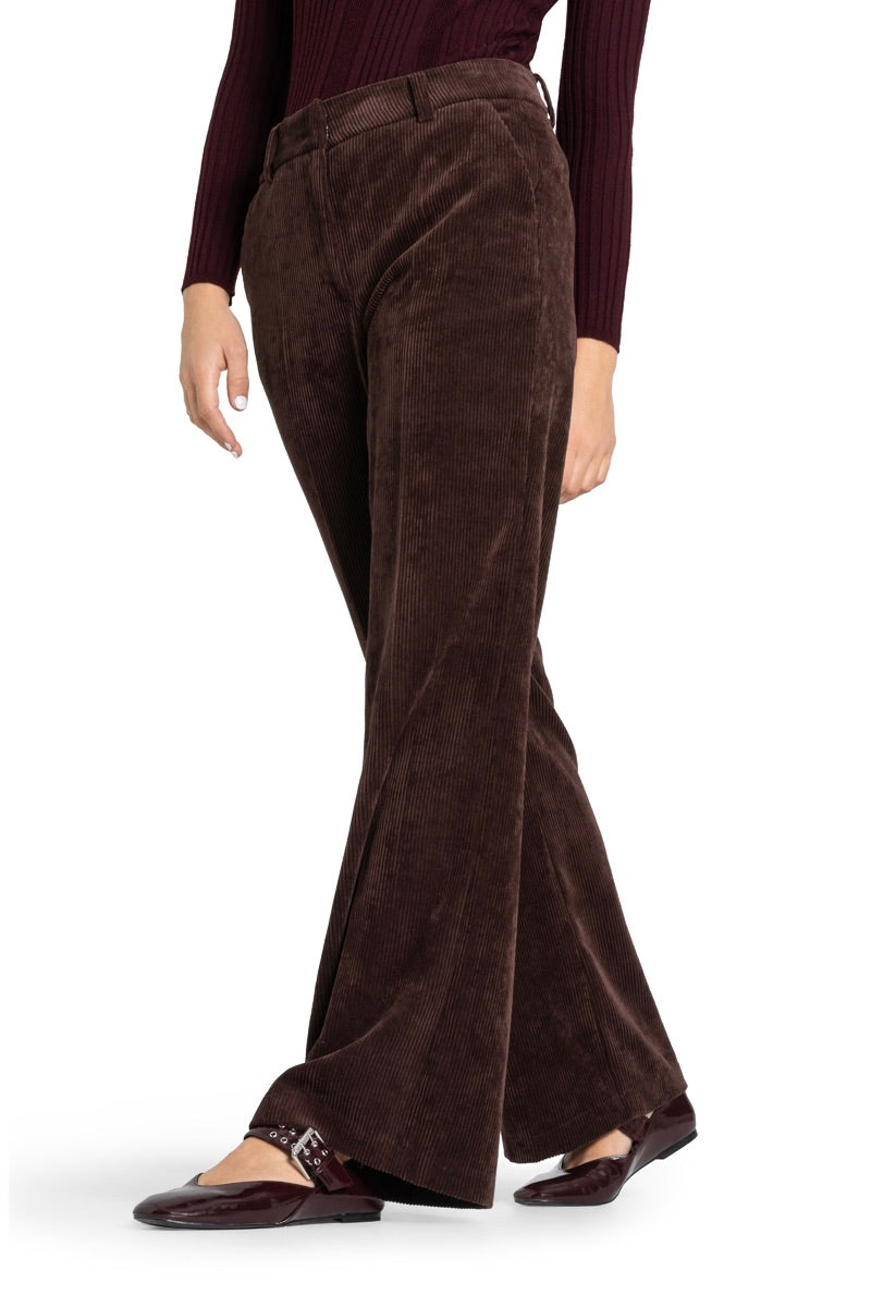 CAMBIO Amelie Corduroy Pants Coffee - Dale