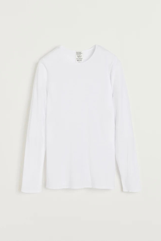 Gentle Cashmere Long Sleeve White