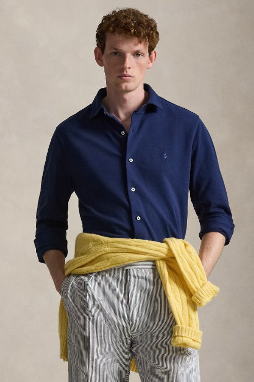 Featherweight Mesh Shirt Dark Cobalt