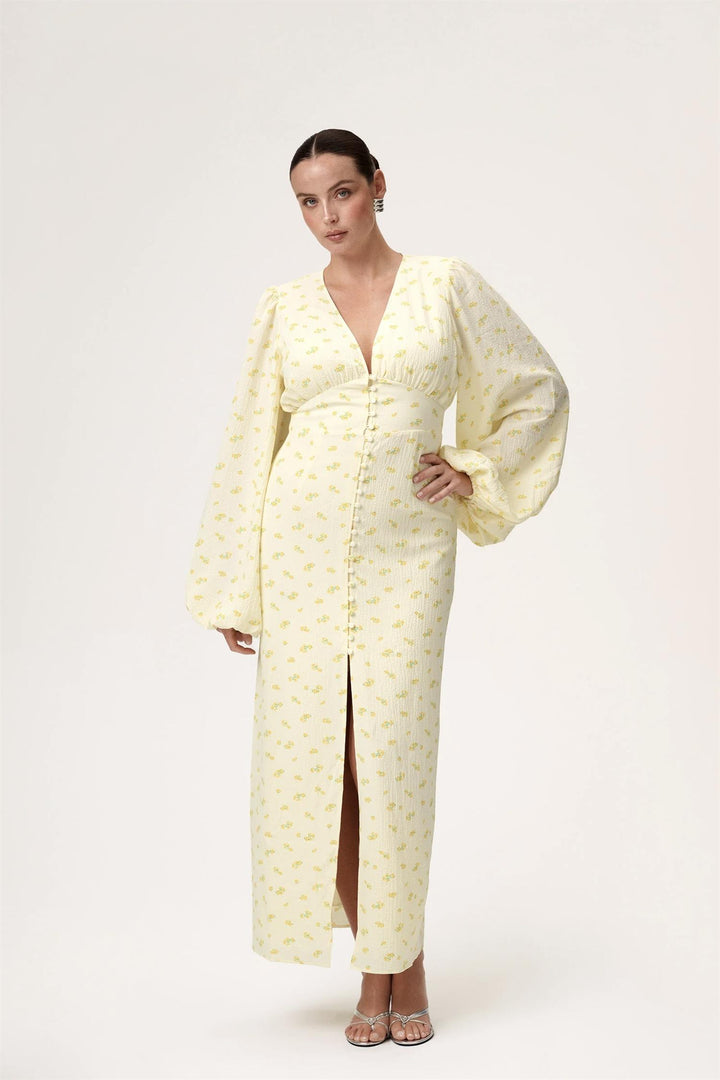 Positano Dress Pastel Yellow