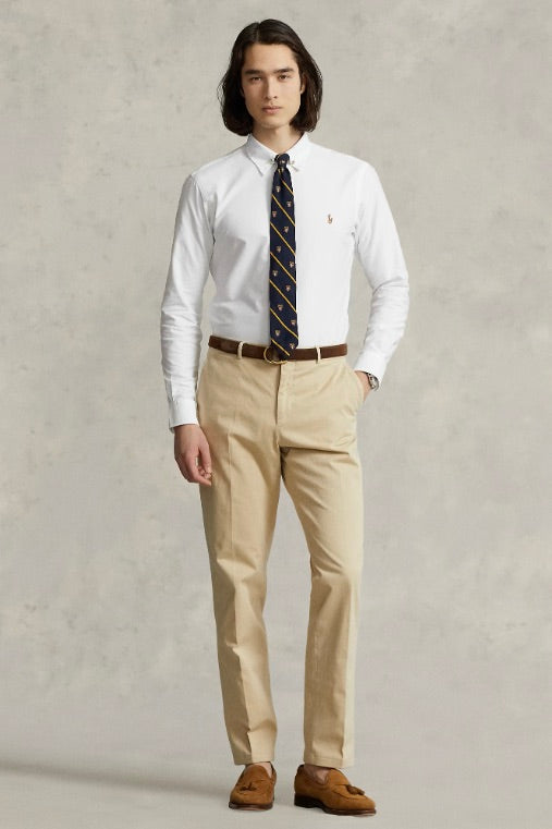 Custom Fit Oxford Shirt White