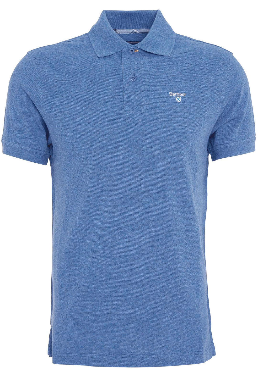 BARBOUR Tartan Pique Polo Dark Chambray - Dale