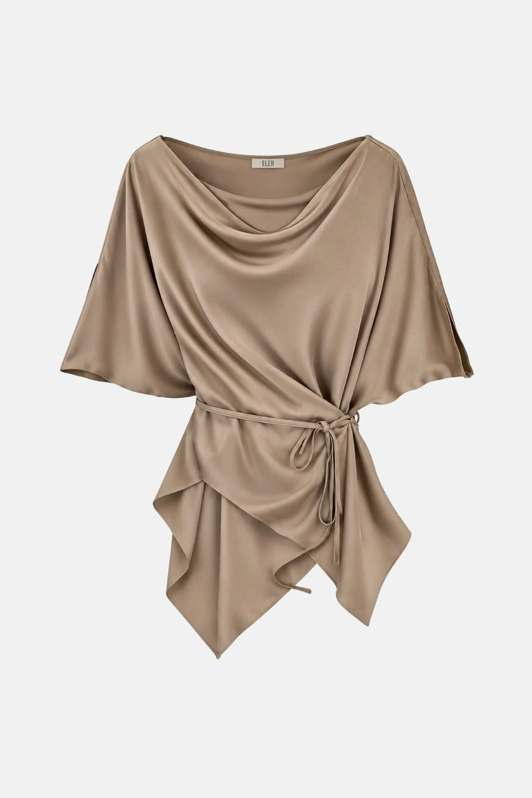 ELEH Draped Blouse Beige - Dale