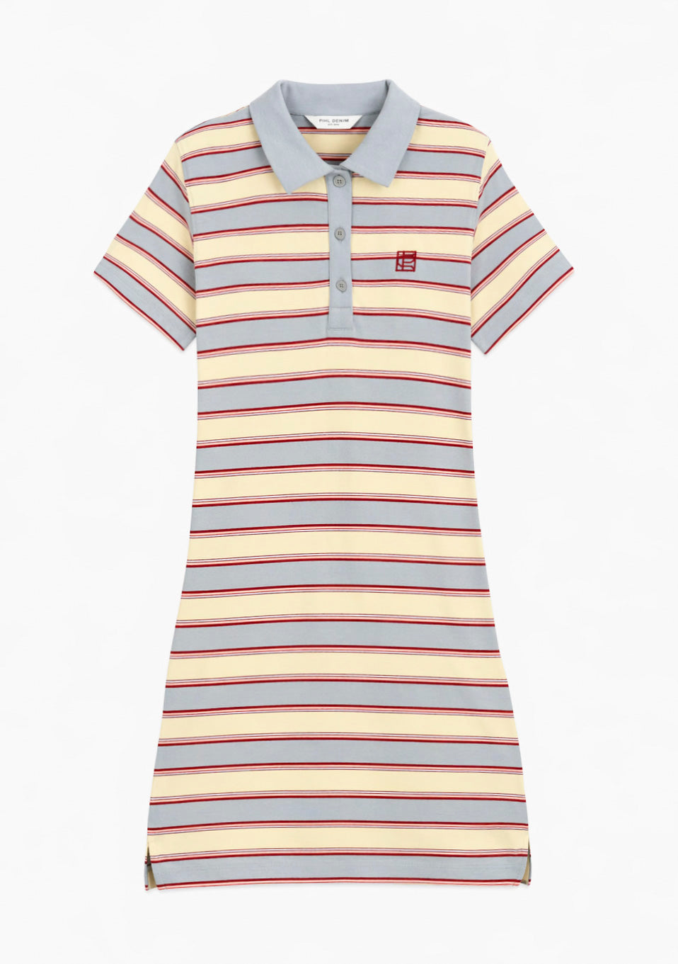 Emma Polo Dress Ocean Stripe