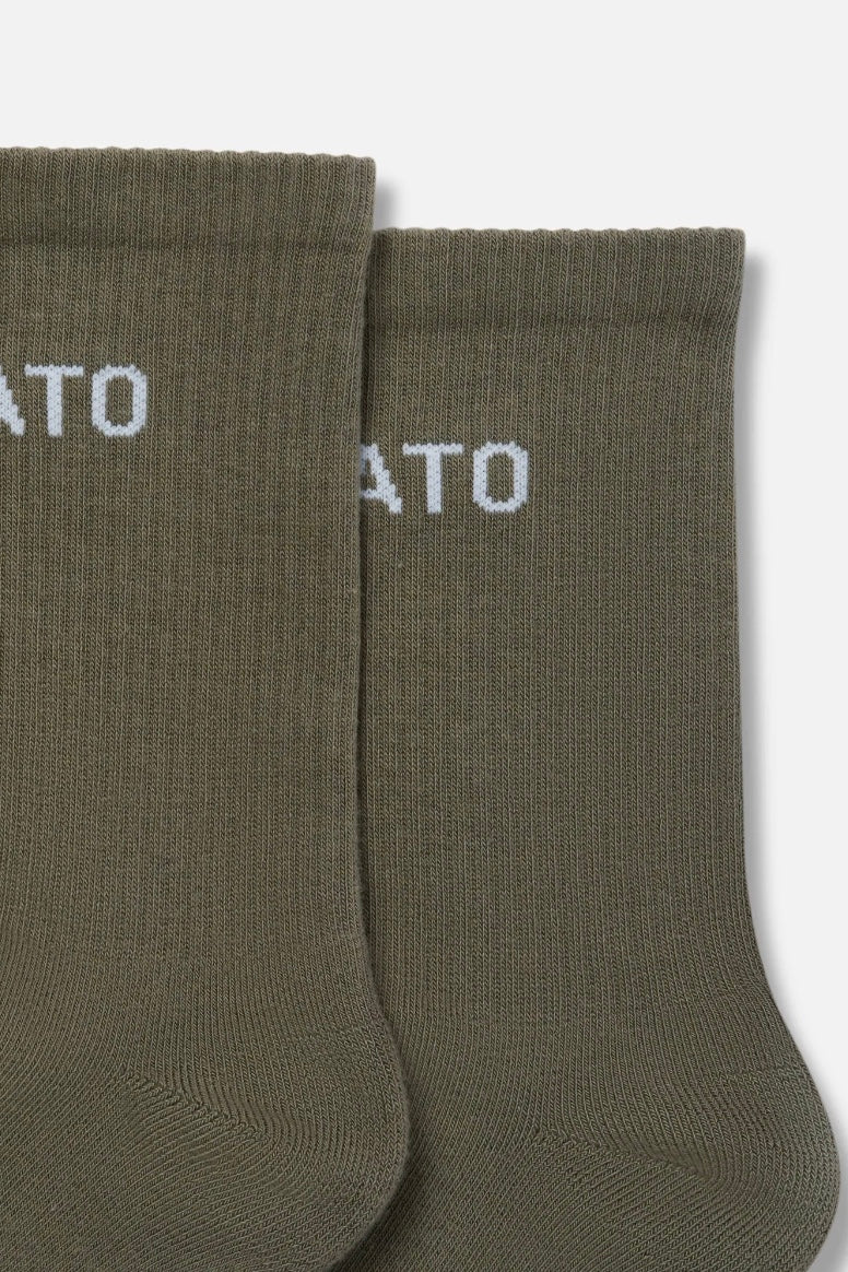 AXEL ARIGATO Arigato Logo Tube Socks 41-45 Stone Brown - Dale