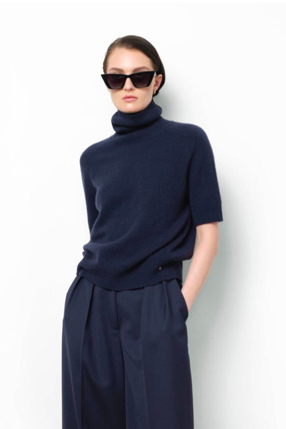 Jackson Turtleneck Sweater Midnight Blue