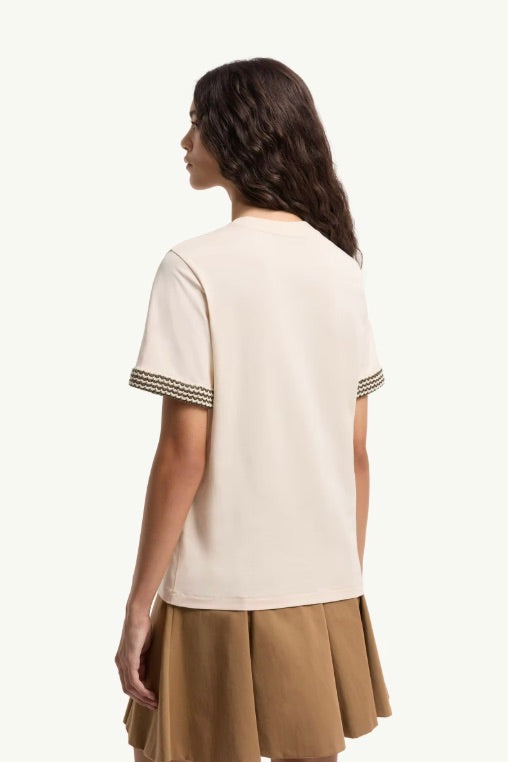 MONCLER Crochet-Trimmed Cotton Logo T-Shirt - Dale