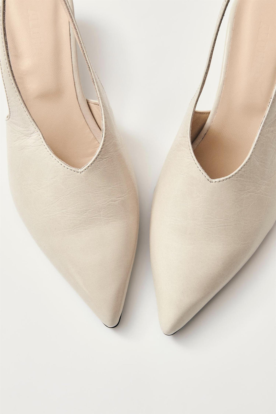 Eros Cream Leather Mules