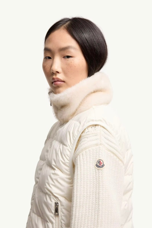 Pervenche 3-in-1 Short Down Jacket Natural White