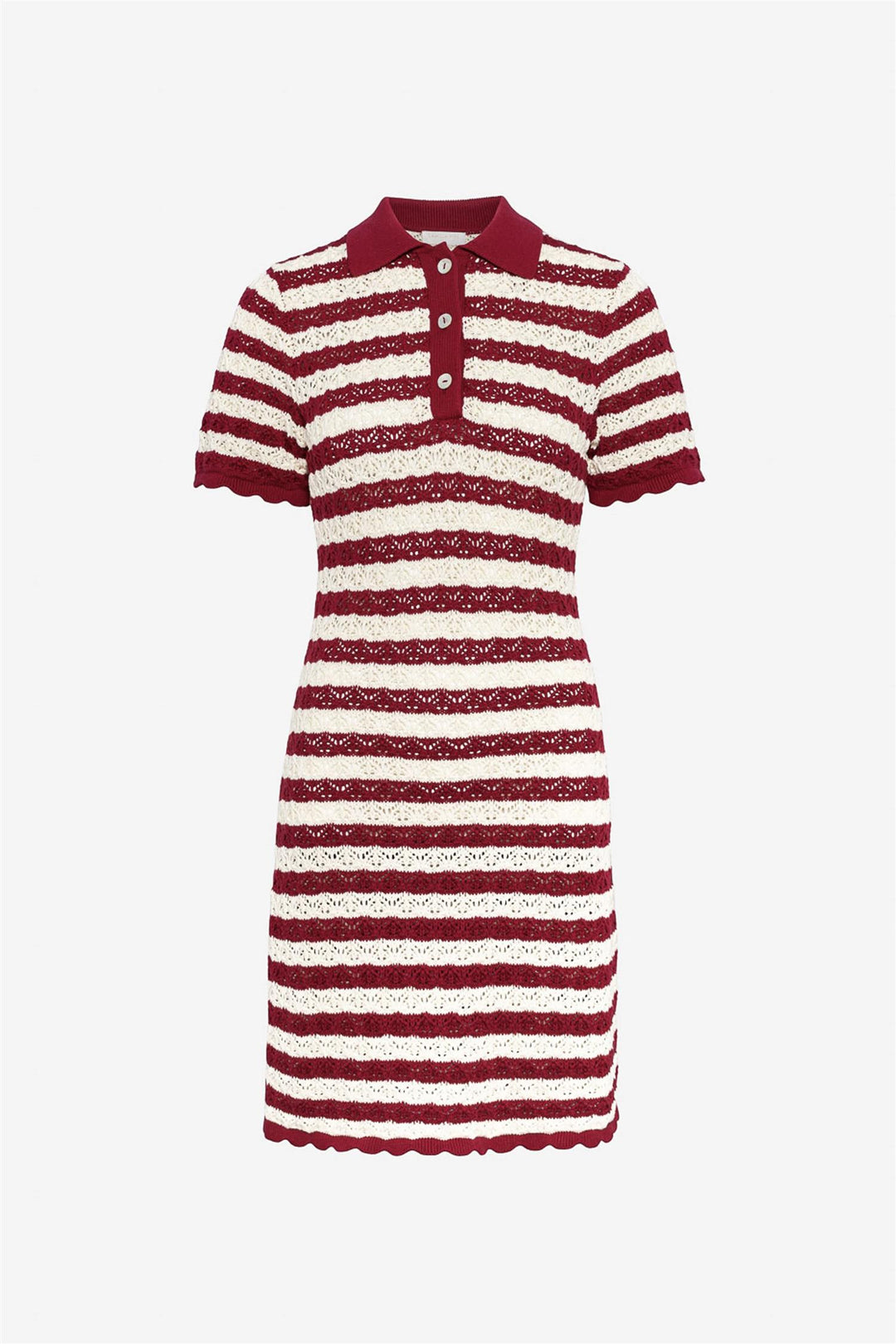 Emery Dress Berry Stripe