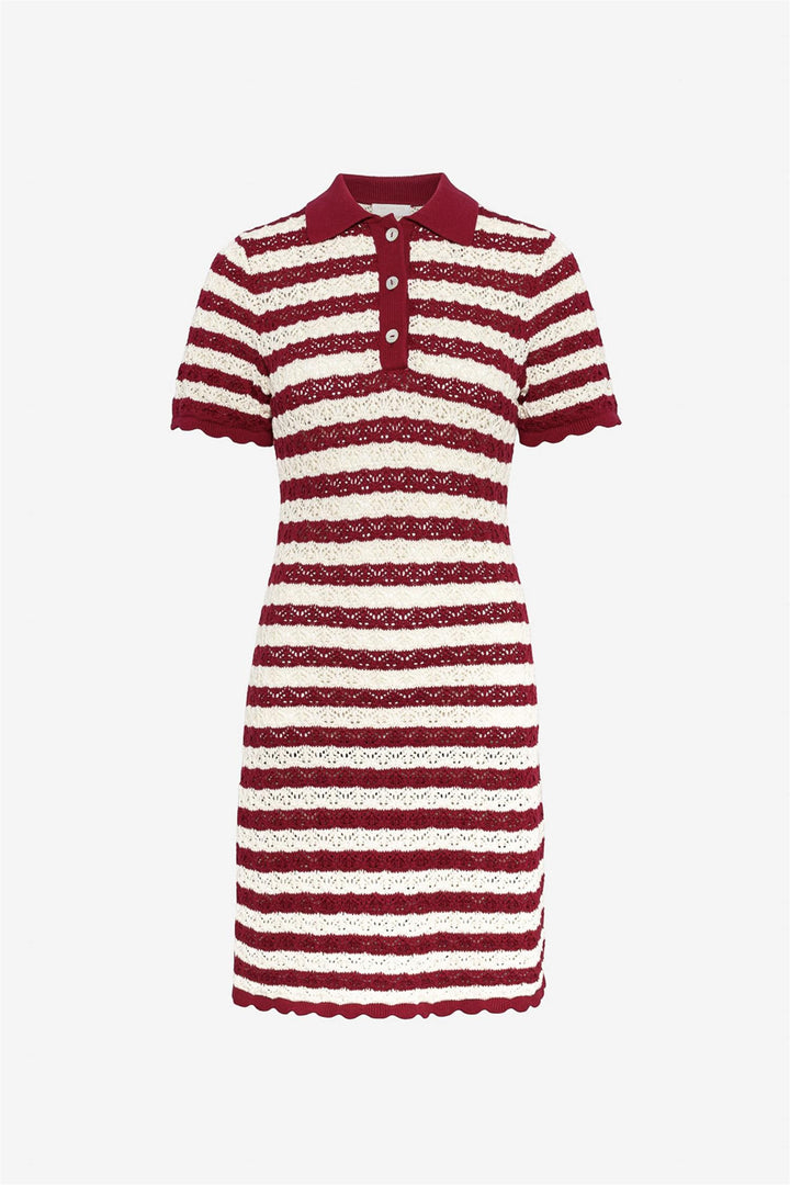 Emery Dress Berry Stripe