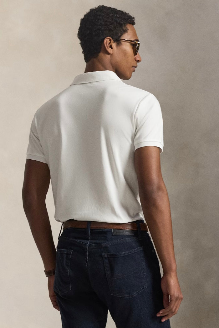 POLO RALPH LAUREN SLIM FIT PIMA POLO WHITE - Dale