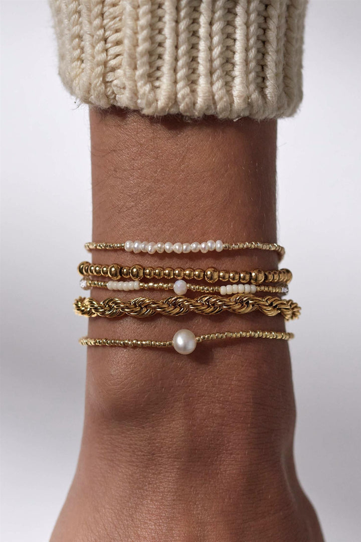 Asym Bracelet Ecru