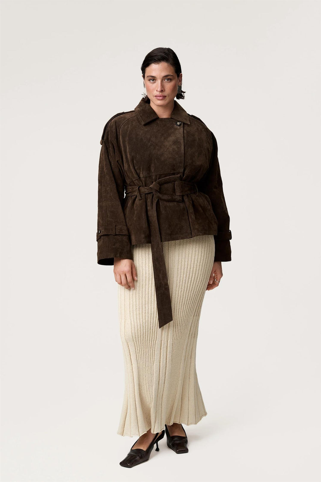 York Cropped Trench Coat