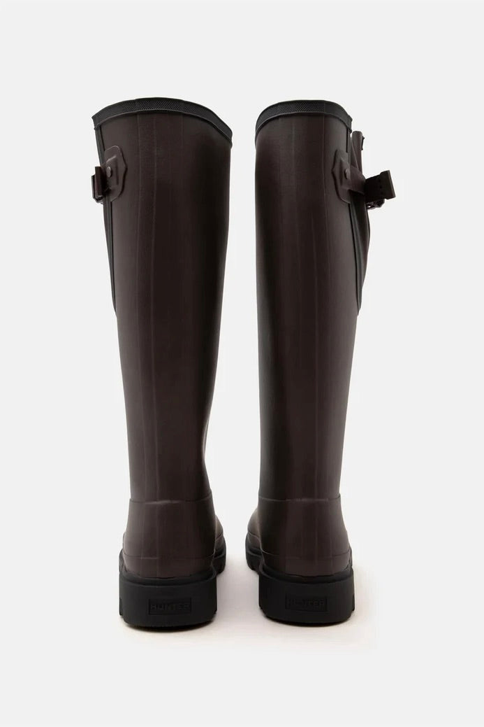 HUNTER Field Downpour Adjustable Tall Boot Chocolate Brown - Dale