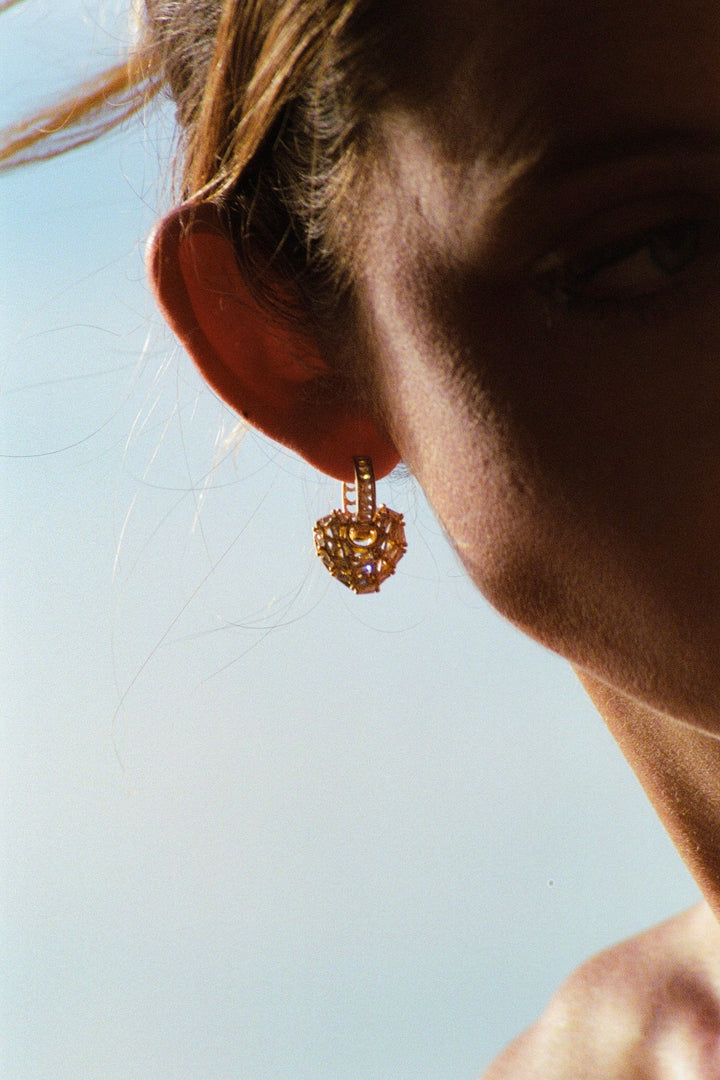 Puzzle Heart earrings