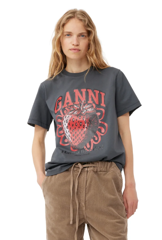 Basic jersey Strawberry Relaxed T-shirt