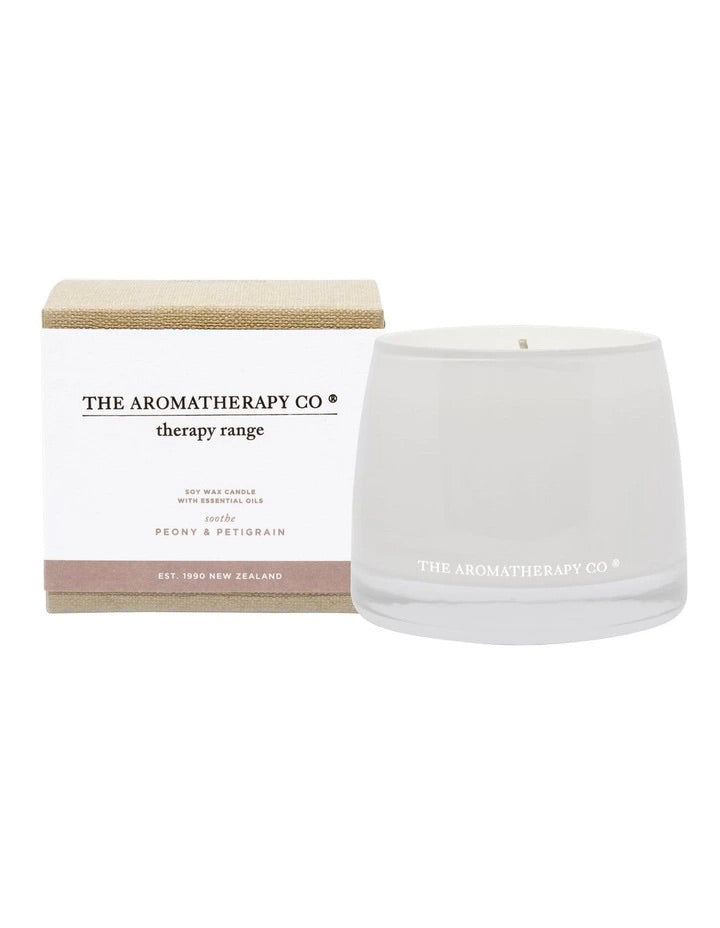 Therapy candle 260 g - Soothe - Petitgrain & Peony