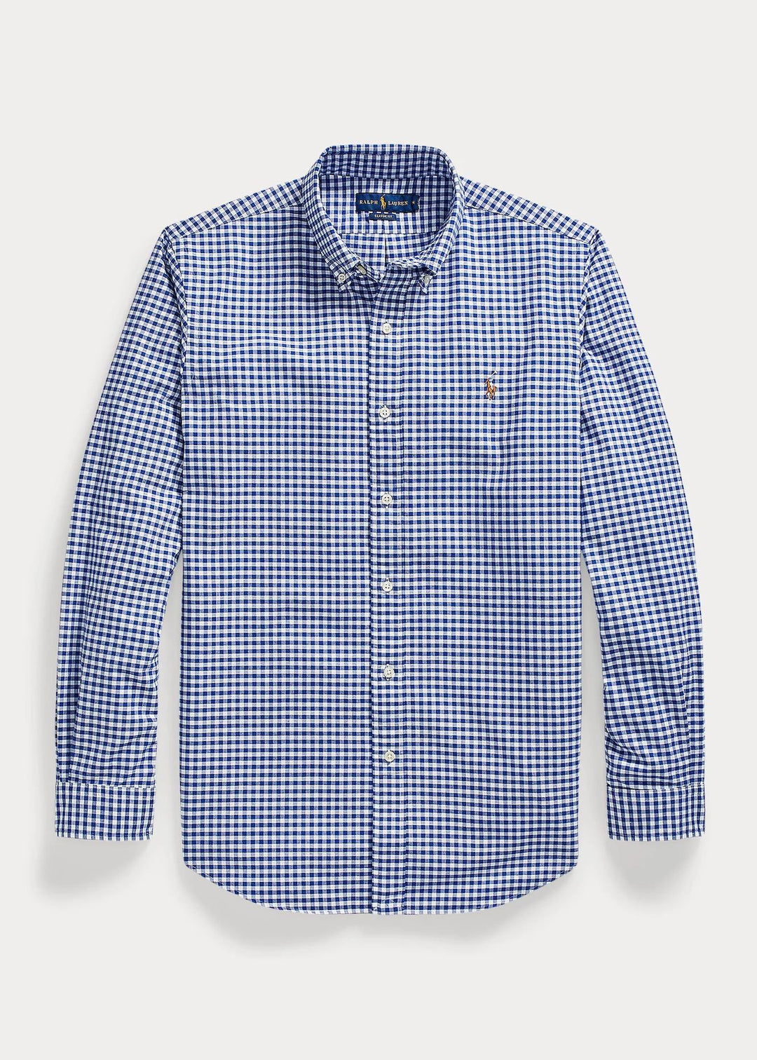 Custom Fit Oxford Shirt Blue/White Gingham
