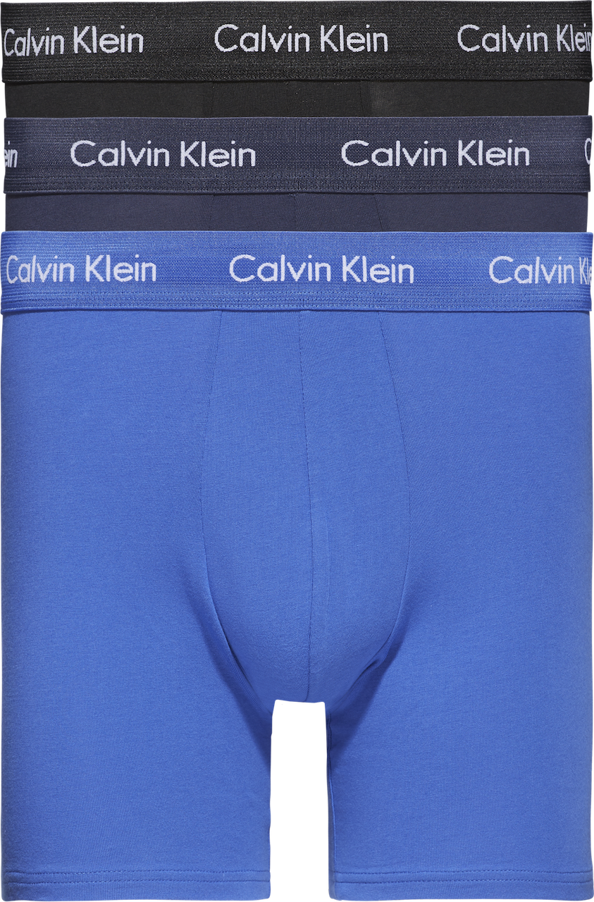 CALVIN KLEIN UNDERWEAR - BOXER BRIEF 3PK black/blue/cobalt - Dale
