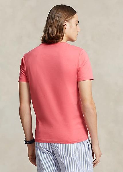 Custom Slim Fit Jersey T-Shirt Pale Red