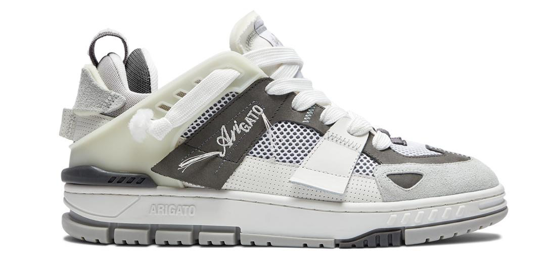 Area Patchwork Sneaker - White/grey
