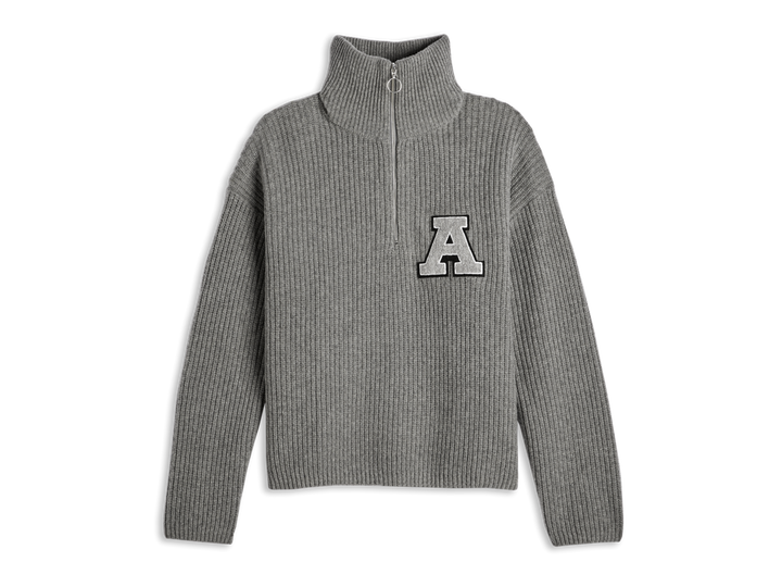 Team Halfzip Sweater - Grey Melange