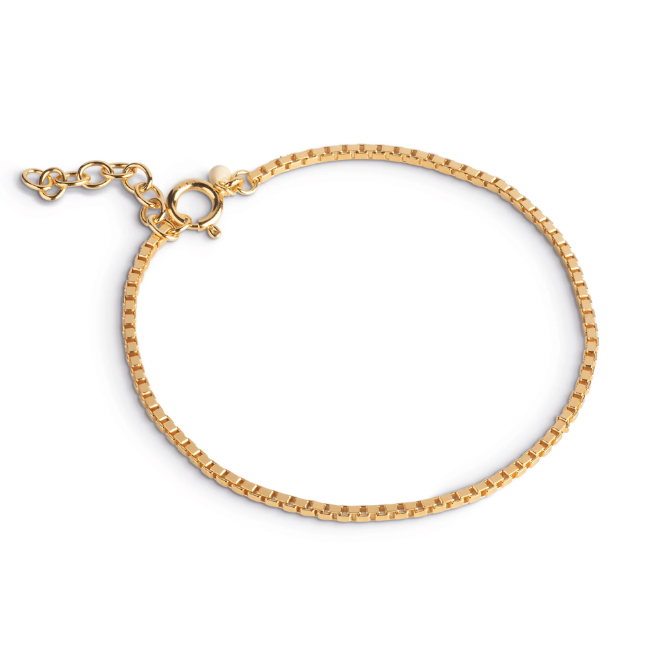 ENAMEL - Box Chain Bracelet Gold - Dale