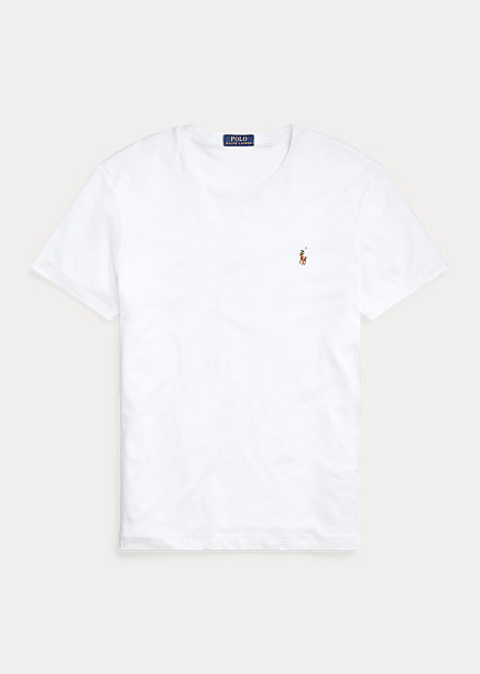 Custom Slim Fit Soft Cotton T-Shirt WHITE
