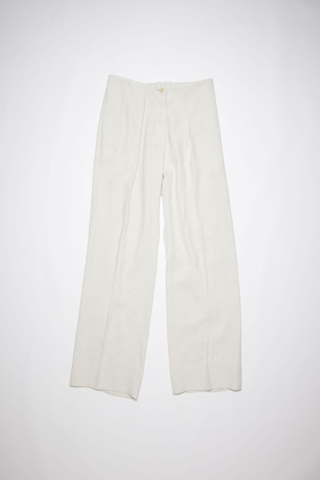 ACNE STUDIOS - Linen Blend Trousers - Cream White - Dale